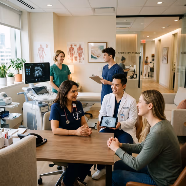 Equipo médico moderno y profesional.
